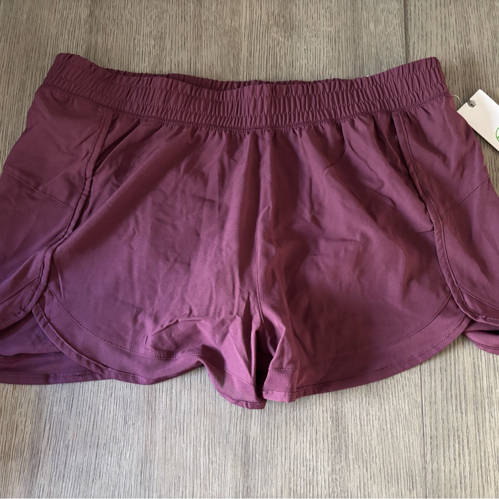 GAIAM Purple Athletic Shorts Lightweight Performance